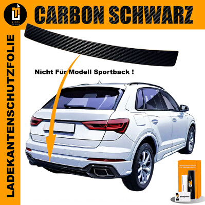 Lackschutzfolie Ladekantenschutz Für Audi Q3 F3 Ab 2018 Carbon Schwarz