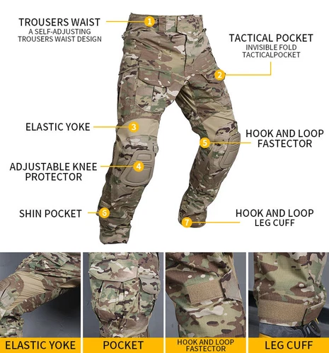 Emersongear G3 Uniform Set Kampfanzüge Hemd Hose Tops Dienst Cargohose DCU - Bild 9 von 13