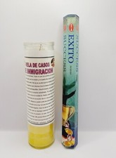 VELA PREPARADA ESPECIAL PARA CASOS DE INMIGRACION CON INCIENSO PARA ORACION FREE