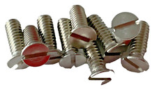 Image of 1/4 BSW x 3/4 STAINLESS STEEL SLOTTED COUNTERSUNK MACHINE SCREW. (pack of 10)