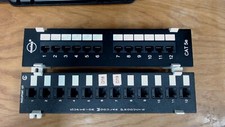 12 Port Cat5e Patch Panel with Wall Mount Tuff Jacks