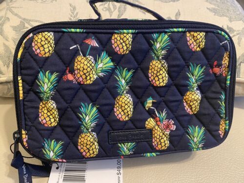 NEW! VERA BRADLEY BLUSH & BRUSH COSMETIC/MAKEUP CASE - TOUCAN PARTY - FREE SHIP