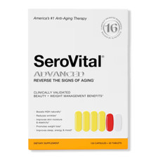 SeroVital Advanced Dietary Supplement 120 Capsules 60 Tablets, 30 day, Exp 07/26