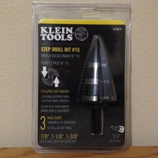 KLEIN Step UniBit Drill Bit Panel Metal Hole Saw 7/8 to 1-3/8  dewalt greenlee