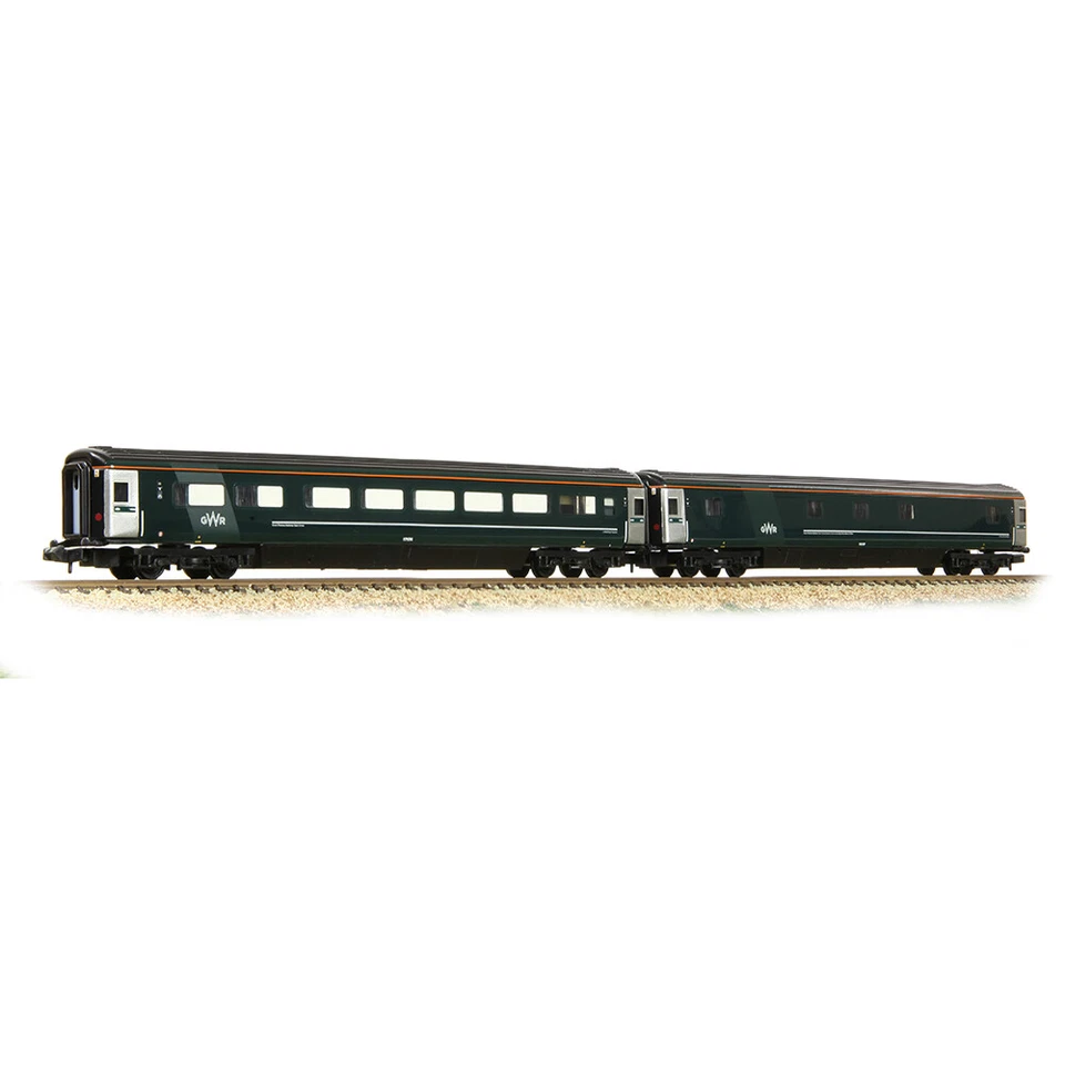 Graham Farish 374-997 Mk3 Night Riviera Coach Set (2) GWR Green 10532/17174