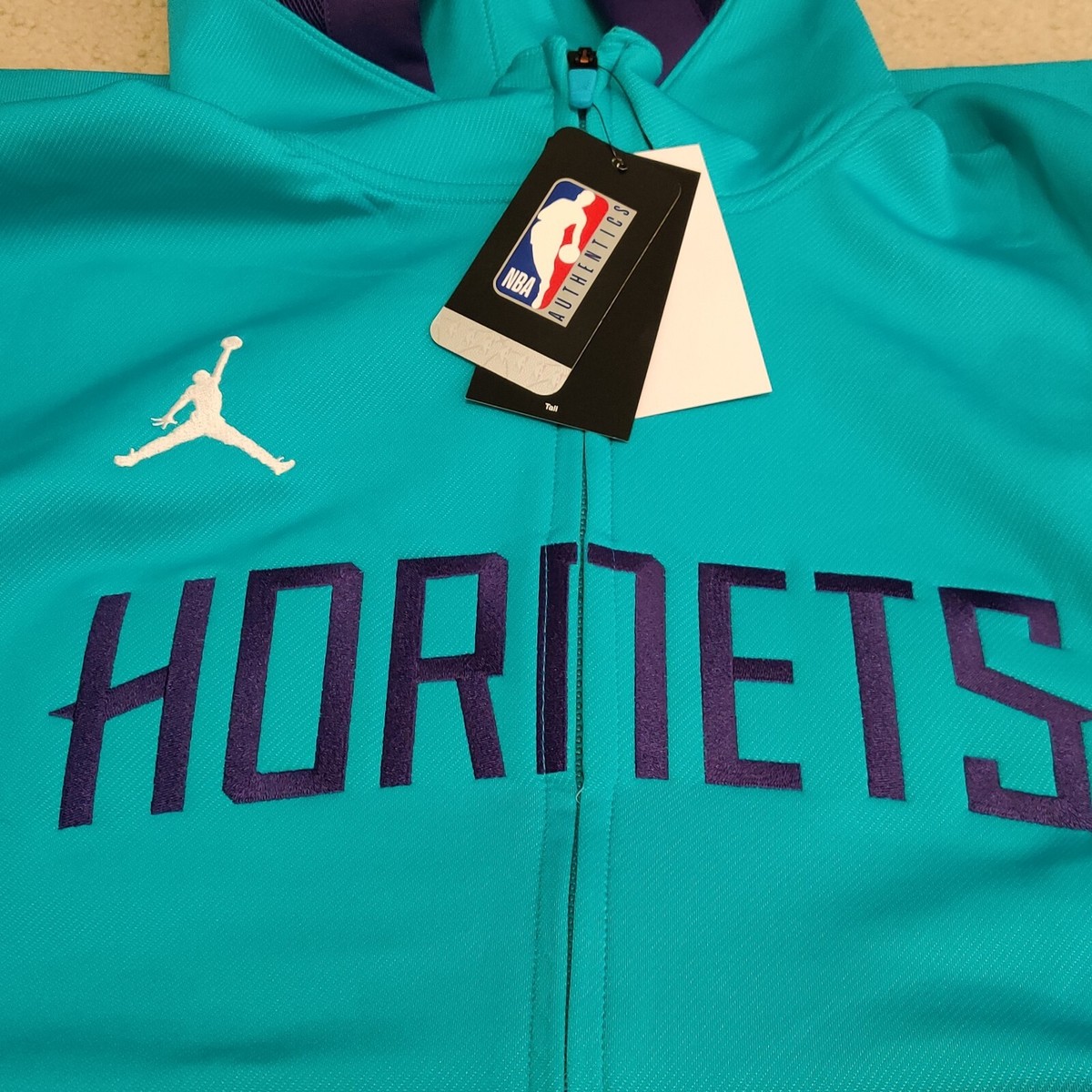 Nike Jordan Charlotte Hornets Men's Tall Zip Up Hoodie DN5435-415