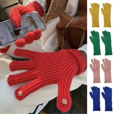 Full Fingers Gloves Five Finger Gloves Warm Gloves Long Mittens Long Gloves - 
