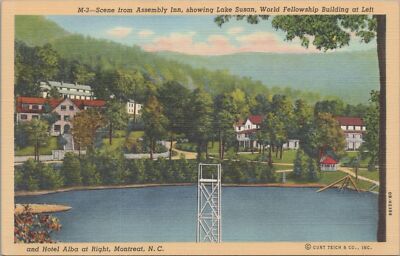 Postcard Assembly Inn Lake Susan Hotel Alba Montreat NC 