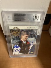 Signed Chris pronger canada upper deck  92-93 RC Card BAS Coa hall of fame blues
