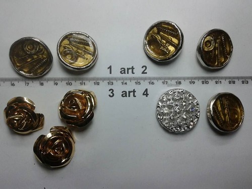 1 Lote Botones Joya Esmaltes Piedras Estrás Murano Buttons Boutons Vendimia