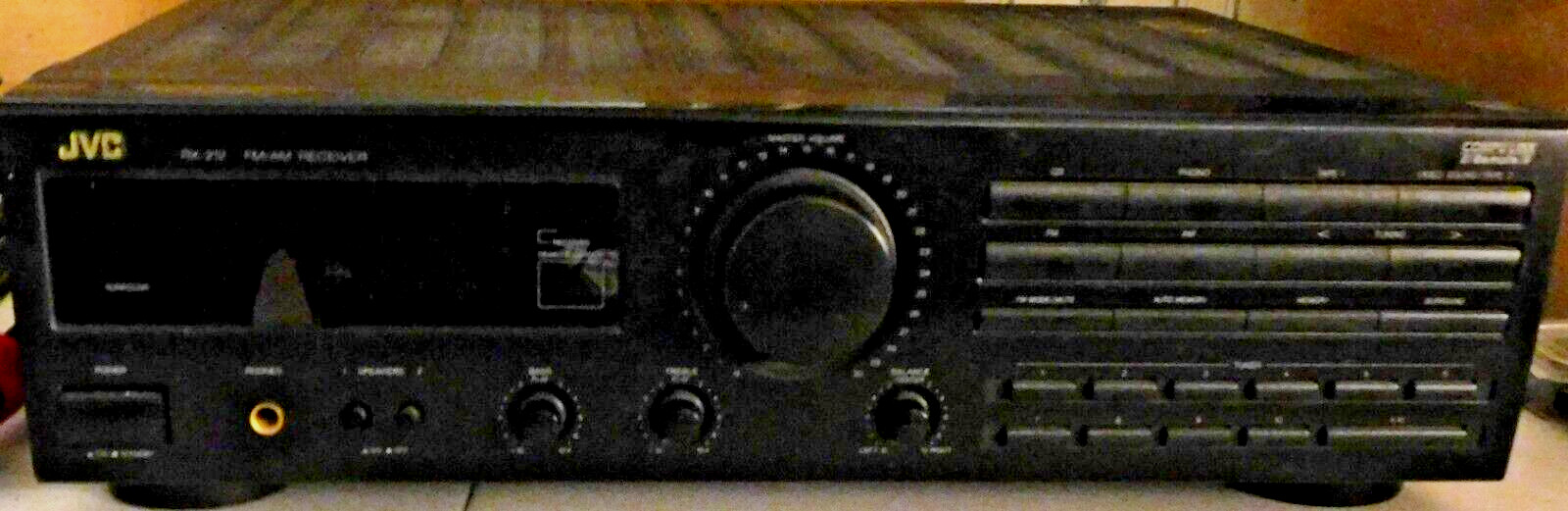 JVC RX-212BK AM FM 40-Watt Stereo AV Compu-Link & Remote - Tested Great - VIDEO
