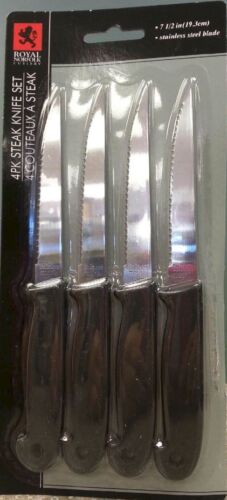 4 Royal Norfolk Cutlery Steak Knives 7.5" stainless steel blade - Photo 1 sur 1