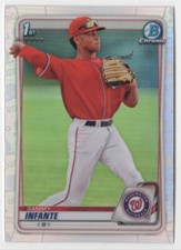 2020 Bowman Draft Chrome Refractor Sammy Infante Washington Nationals #BD-48