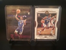 Tyrese Maxey 2020-21 Chronicles Rookie Panini Pink & Legacy Red Parallels. 76ers