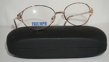 High Quality Vintage Eyeglasses Round Metal Gold Tortoise 54 18 150