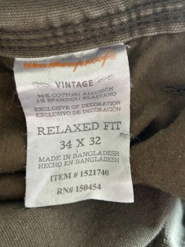 Weatherproof Vintage Relaxed Fit Pants Mens 34x29.5 Gray Stretch Casual 6 Pocket - Picture 14 of 14