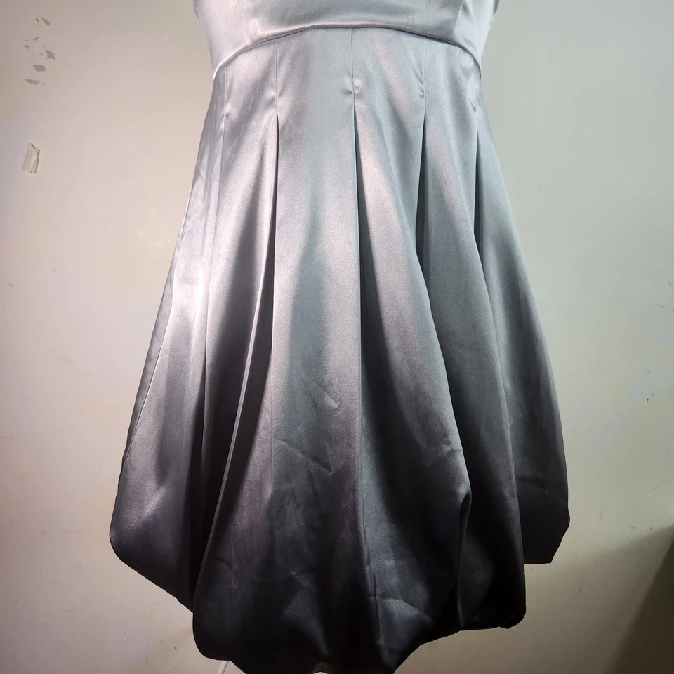 Vintage Y2K Ruby Rox Strapless Bubble Dress Medium Ombre Satin Party - Image 2 of 4