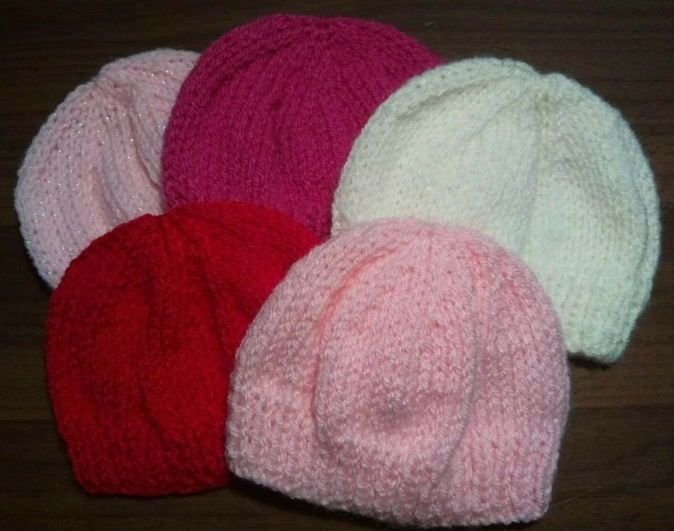 P B CRAFTS Puppen Strick Beanie Mütze ~ Farbwahl ~ passt 18" Puppen, Our Generation AG