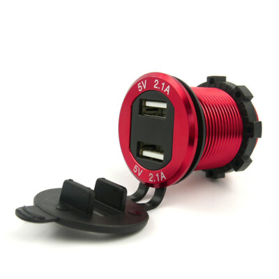 Dual USB Car Quick Charger Cigarette Lighter Socket Power Outlet 4.2A Waterproof