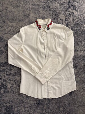 GUCCI ホワイト 長袖シャツ 38 GUCCI ホワイト 長袖シャツ 38