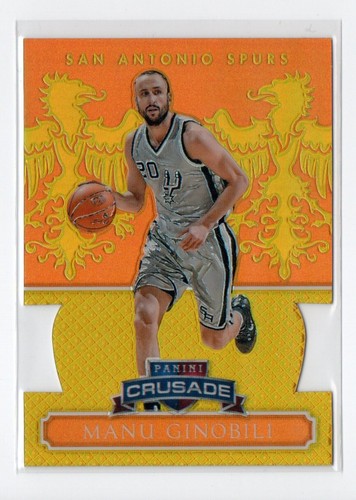 2014-15 Excalibur Crusade Orange Die-Cut Manu Ginobili #/60 - 第 1/1 張圖片