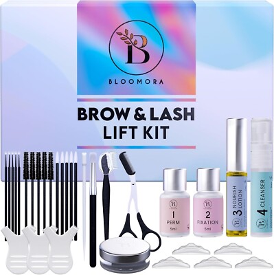 Wimpernlifting Set & Augenbrauenlaminierset, 2 in 1 Lösung, zu Hause