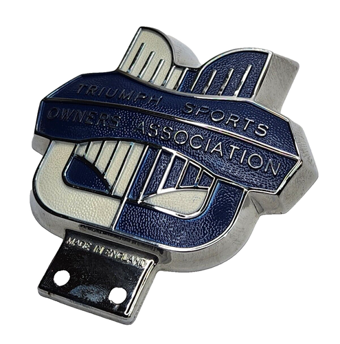 Vintage J.Fray Ltd Triumph Sports Owners Association Badge Made In England Clean - Picture 3 of 11