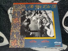 As You Like It Laserdisc LD Laurence Olivier Elisabeth Bergner Free Ship 50