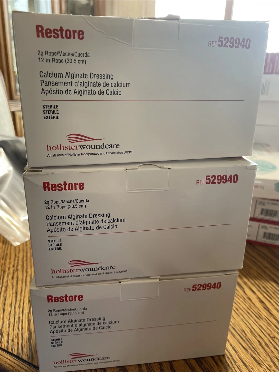 Holliste Restore Calcium Alginate Dressing 12 3 Boxes of 5