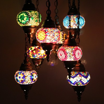 Mosaik Lampe Deckenlampe Orientalische Turkei 8 Large Lampen Ebay 
