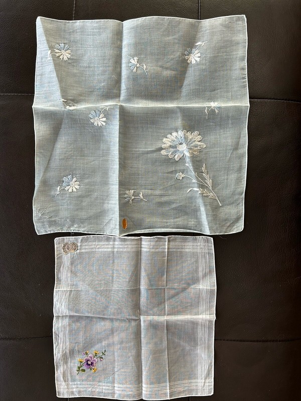 Antique 1940s Desco Switzerland Ladies Handkerchief Lot W/ Labels 1 Day Ship!👍