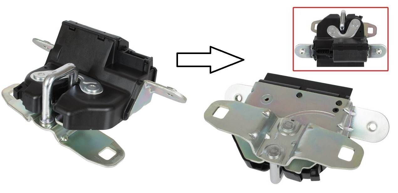 Serrure de hayon arrière électrique avec connecteur 4 broches pour Fiat Punto