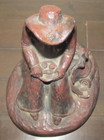 Vintage Original Cowboy Sculpture Largo 8" Statue Western Figure Ceramic Clay — photo 5