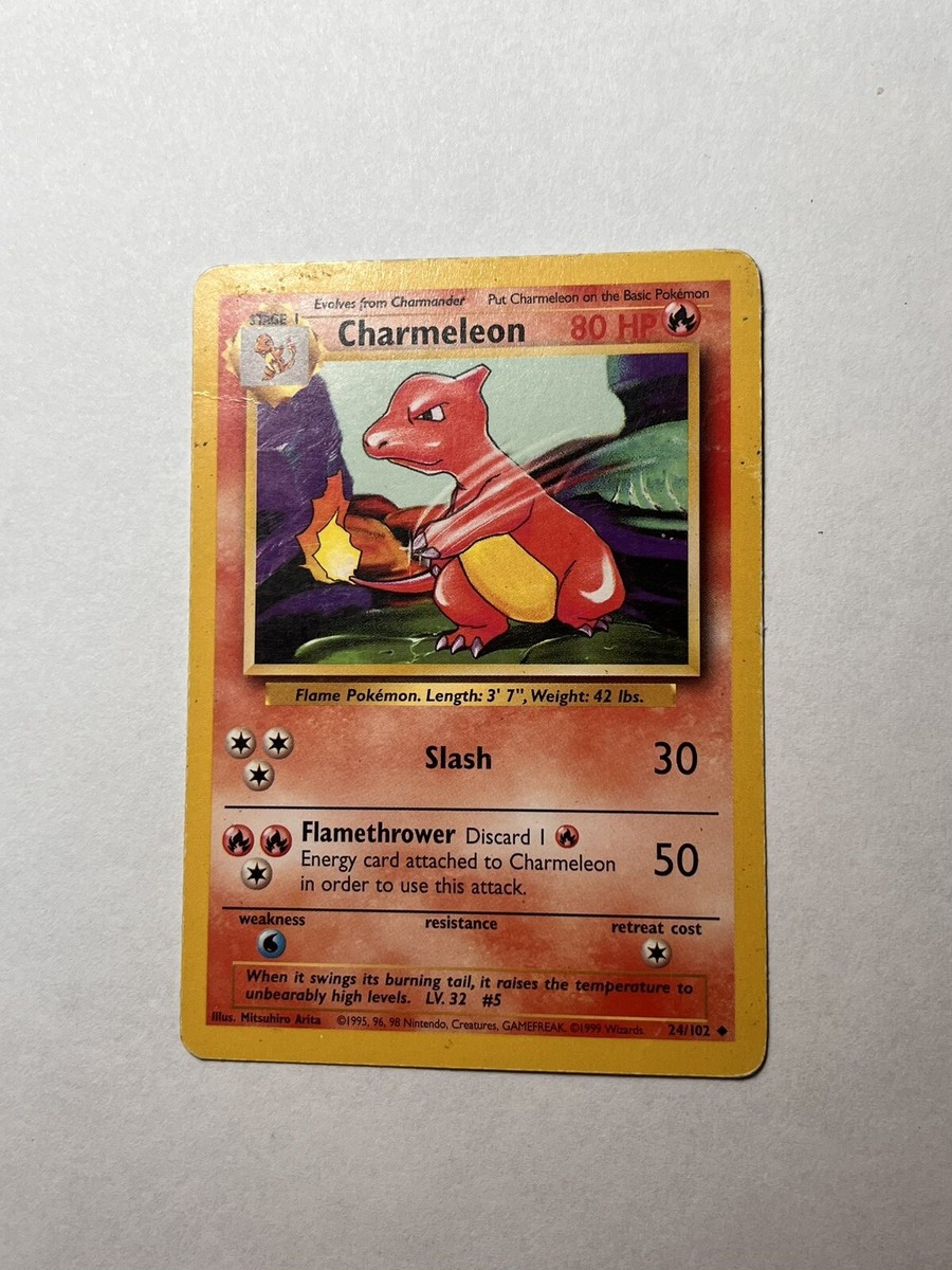 【枠ズレ】ポケモンカード Charmeleon24/102 CHARMELEON - 24/102 - Base Set - Pokemon Card - MP/HP | eBay