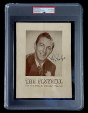 RAY BOLGER PSA/DNA CERTIFIED SIGNED PROGRAM AUTOGRAPHED SCARECROW WIZARD OF OZ