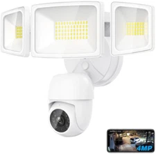 Floodlight Camera 360° View 2K HD Video Security Camera Outdoor, 5500LM Motion-A