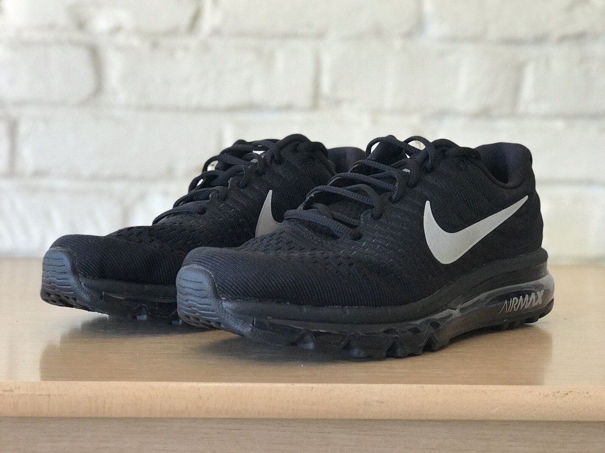 Nike Air Max 2017 Black Anthracite Grey White 849559-001 Men Sz 8