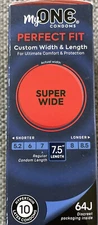 2 PK MyOne Perfect Fit Custom Width & Length Super Wide 7.5 Length 64J EXP 06/27