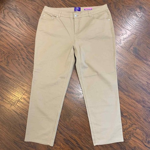 JMS (Just My Size) Classic Fit Twill Pants Women's Plus Size 18WS Short NWT  | eBay