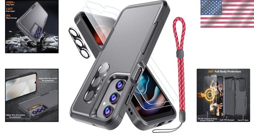 Funda para Samsung Galaxy A16 5G Funda con 2 Piezas Protector de Pantalla Cristal Templado 2P - Imagen 2 de 9