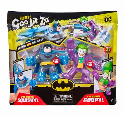 Heroes of Goo Jit Zu DC Heroes Versus Pack Batman VS The Joker Stretches 3x NEW