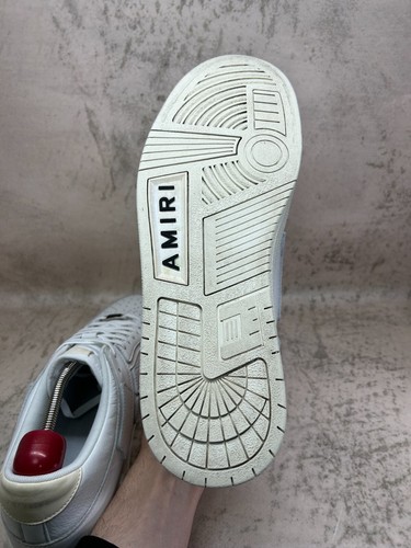 Amiri Skel Top Low Leder Sneaker Triple White Vintage Bones Skeleton Herren - Bild 8 von 19