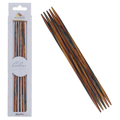 Schachenmayr Nadelspiel Couleur 20cm - Socken Stricknadeln Birkenholz Knit Pro