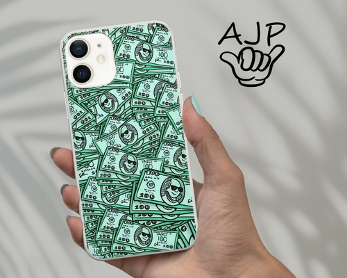 Money phone case dollar cover for Iphone 12 Pro Max, 11 Pro Max, SE 2020, Xr T31