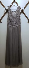 WEDDING DRESS David's Bridal Size 6 GREY VEN STYLE  F19328 Lace Mesh  NWT $179