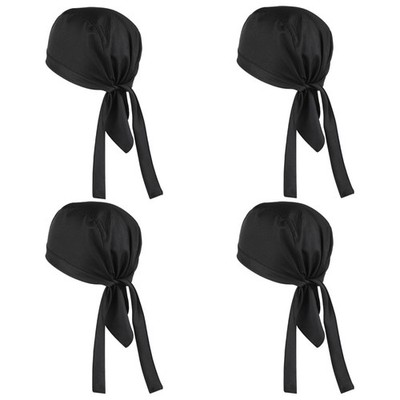 Chef Hat for Men&Women, 4 Pack Back Kitchen Cooking Cap, Elastic Back Skull C...
