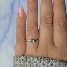 Green Kyanite Ring / 925 Sterling Silver Ring / Healing Gemstone / Gifts for her