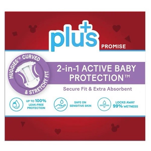 Huggies Plus Diapers Sizes 3 204 Ct - Picture 2 of 6