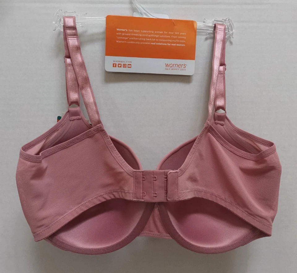 Nuevo con etiquetas Sujetador con aros suavizante de axilas sin efectos secundarios Warner's RA3471A 36D Foto 3 de 3