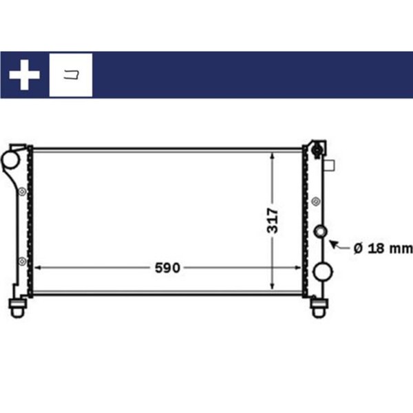 Mahle KÜHler WasserkÜHler Passend FüR Fiat Panda | CR 1452 000S-image